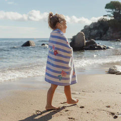 Little Dutch πετσέτα θαλάσσης LITTLE DUTCH. Πετσέτα θαλάσσης Dreamy Purple Stripe - 60x120