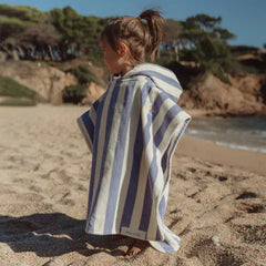Little Dutch Poncho LITTLE DUTCH. Παιδικό πόντσο Dreamy Purple Stripe - One size
