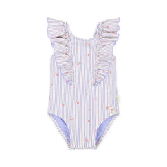 Little Dutch μαγιό 2-6M (62/68 CM) LITTLE DUTCH. Ολόσωμο μαγιό με βολάν Dreamy Stripes
