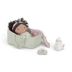 Little Dutch Παιδικές Κούκλες LITTLE DUTCH. Υφασμάτινο μωρό σε καλαθούνα Evi (30 εκ.)