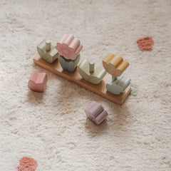 Little Dutch Βρεφικά Παιχνίδια Δραστηριοτήτων LITTLE DUTCH. Ξύλινο παιχνίδι ταξινόμησης λουλουδάκια Fairy Garden FSC