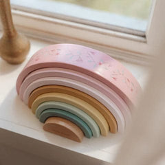 Little Dutch Βρεφικά Παιχνίδια Δραστηριοτήτων LITTLE DUTCH. Ξύλινο τρισδιάστατο Ουράνιο Τόξο Fairy Garden FSC