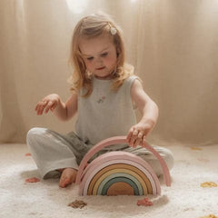 Little Dutch Βρεφικά Παιχνίδια Δραστηριοτήτων LITTLE DUTCH. Ξύλινο τρισδιάστατο Ουράνιο Τόξο Fairy Garden FSC