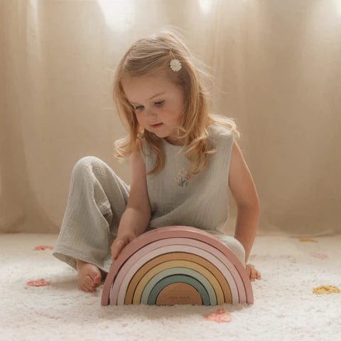 Little Dutch Βρεφικά Παιχνίδια Δραστηριοτήτων LITTLE DUTCH. Ξύλινο τρισδιάστατο Ουράνιο Τόξο Fairy Garden FSC