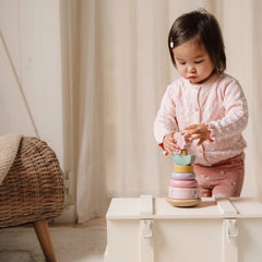 Little Dutch Βρεφικά Παιχνίδια Δραστηριοτήτων LITTLE DUTCH. Ξύλινη πυραμίδα ταξινόμησης & ταλάντωσης Fairy Garden FSC