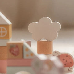 Little Dutch Βρεφικά Παιχνίδια Δραστηριοτήτων LITTLE DUTCH. Σετ ξύλινα τουβλάκια Fairy Garden FSC