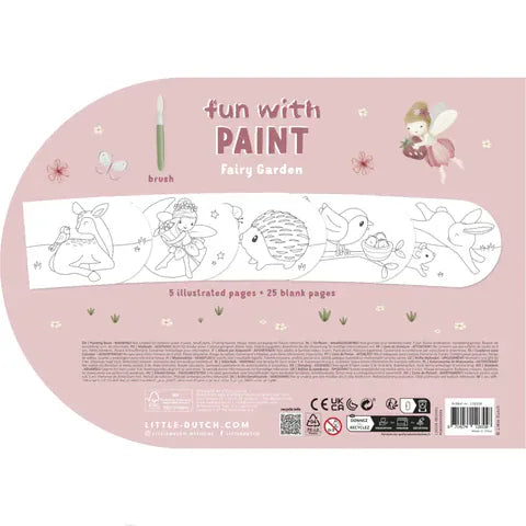 Little Dutch Ζωγραφική - Καλλιτεχνικά - Παζλ LITTLE DUTCH. Μπλοκ ζωγραφικής με νερομπογιές Fairy Garden
