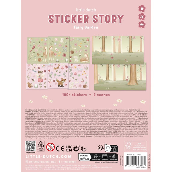 Little Dutch Ζωγραφική - Καλλιτεχνικά - Παζλ LITTLE DUTCH. Σετ με αυτοκόλλητα Fairy Garden
