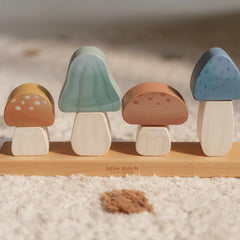 Little Dutch Βρεφικά Παιχνίδια Δραστηριοτήτων LITTLE DUTCH. Ξύλινο παιχνίδι ταξινόμησης μανιτάρια Forest Friends FSC