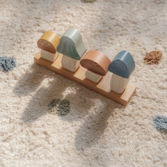 Little Dutch Βρεφικά Παιχνίδια Δραστηριοτήτων LITTLE DUTCH. Ξύλινο παιχνίδι ταξινόμησης μανιτάρια Forest Friends FSC