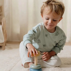 Little Dutch Βρεφικά Παιχνίδια Δραστηριοτήτων LITTLE DUTCH. Ξύλινη πυραμίδα ταξινόμησης & ταλάντωσης Forest Friends FSC