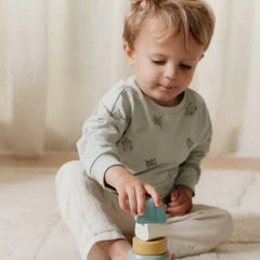 Little Dutch Βρεφικά Παιχνίδια Δραστηριοτήτων LITTLE DUTCH. Ξύλινη πυραμίδα ταξινόμησης & ταλάντωσης Forest Friends FSC