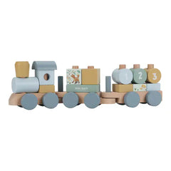 Little Dutch Βρεφικά Παιχνίδια Δραστηριοτήτων LITTLE DUTCH. Ξύλινο τρενάκι με άσκηση λεπτής κίνησης Forest Friends FSC