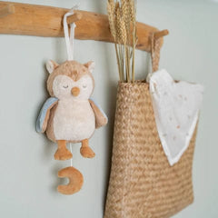 Little Dutch βρεφικά παιχνίδια LITTLE DUTCH. Υφασμάτινη μουσική κουκουβάγια Forest Friends GRS