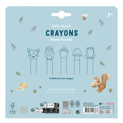 Little Dutch Διάφορα Ζωγραφικής LITTLE DUTCH. Κηρομπογιές Forest Friends