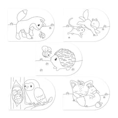 Little Dutch Ζωγραφική - Καλλιτεχνικά - Παζλ LITTLE DUTCH. Μπλοκ ζωγραφικής με νερομπογιές Forest Friends