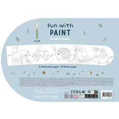 Little Dutch Ζωγραφική - Καλλιτεχνικά - Παζλ LITTLE DUTCH. Μπλοκ ζωγραφικής με νερομπογιές Forest Friends