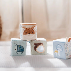 Little Dutch Βρεφικά Παιχνίδια Δραστηριοτήτων LITTLE DUTCH. Σετ παιχνιδιού με υφασμάτινους κύβους Forest Friends