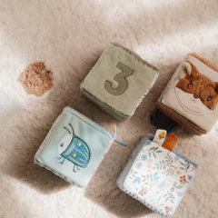 Little Dutch Βρεφικά Παιχνίδια Δραστηριοτήτων LITTLE DUTCH. Σετ παιχνιδιού με υφασμάτινους κύβους Forest Friends