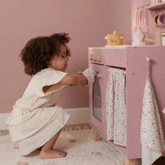 Little Dutch παιχνιδι ρολων LITTLE DUTCH. Ξύλινη κουζίνα με αξεσουάρ παιχνιδιού Ροζ FSC