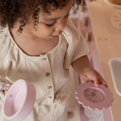 Little Dutch παιχνιδι ρολων LITTLE DUTCH. Ξύλινη κουζίνα με αξεσουάρ παιχνιδιού Ροζ FSC