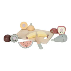 Little Dutch παιχνιδι ρολων LITTLE DUTCH. Ξύλινος δίσκος κοπής με φρούτα FSC