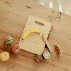 Little Dutch παιχνιδι ρολων LITTLE DUTCH. Ξύλινος δίσκος κοπής με φρούτα FSC