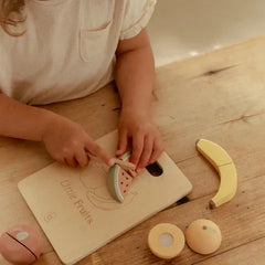 Little Dutch παιχνιδι ρολων LITTLE DUTCH. Ξύλινος δίσκος κοπής με φρούτα FSC