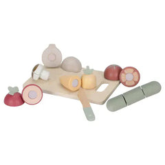 Little Dutch παιχνιδι ρολων LITTLE DUTCH. Ξύλινος δίσκος κοπής με λαχανικά FSC