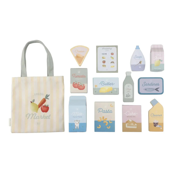 Little Dutch παιχνιδι ρολων LITTLE DUTCH. Ξύλινο καροτσάκι αγορών FSC