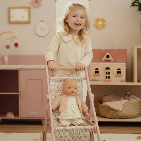 Little Dutch παιχνιδι ρολων LITTLE DUTCH. Ξύλινο καρότσι για κούκλες FSC