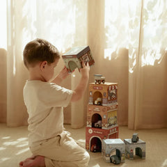 Little Dutch Παιχνίδια Δραστηριοτήτων LITTLE DUTCH. Πυραμίδα ταξινόμησης με αυτοκινητάκια FSC