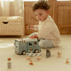 Little Dutch ξύλινα παιχνίδια Little Dutch Ξύλινο αστυνομικό βαν FSC