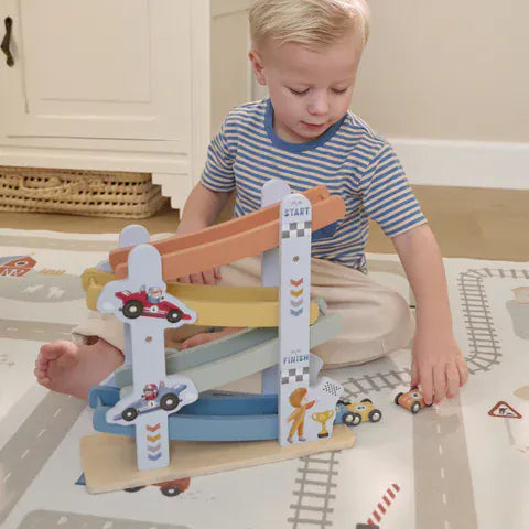 Little Dutch Βρεφικά Παιχνίδια Δραστηριοτήτων LITTLE DUTCH. Ξύλινη πίστα αγώνων με αυτοκινητάκια FSC