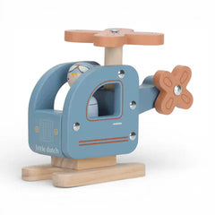Little Dutch Αυτοκίνητάκια LITTLE DUTCH. Ξύλινο παιχνίδι ελικοπτεράκι FSC