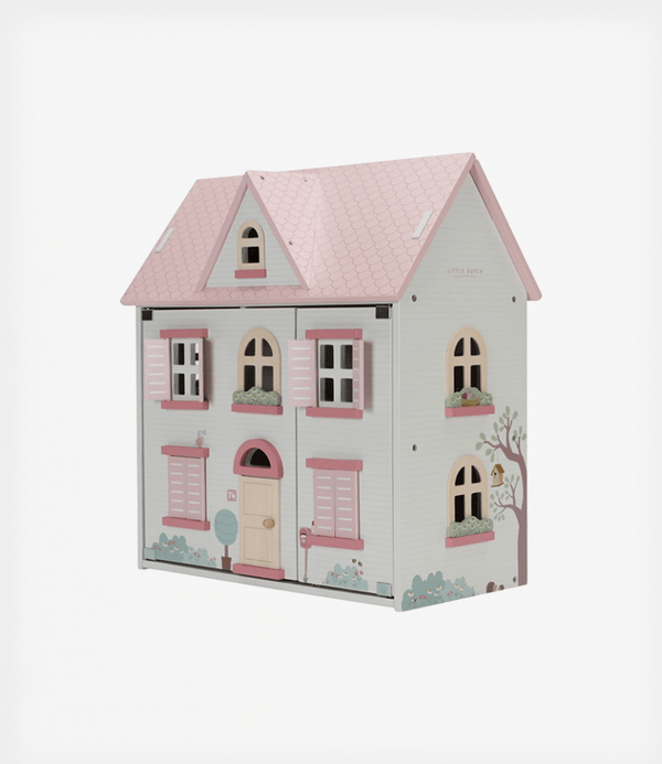 Little Dutch ξύλινα παιχνίδια Little Dutch Ξύλινο κουκλόσπιτο FSC ροζ
