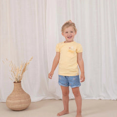 Little Dutch Μπλουζάκι LITTLE DUTCH Μπλουζάκι κοντομάνικο με σούρα στο μανίκι Honey Yellow