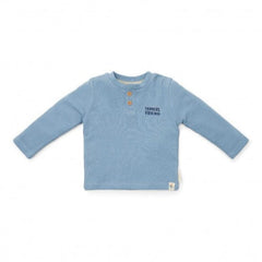 Little Dutch Μπλουζάκι 1 ½Y (86 CM) LITTLE DUTCH. Μπλουζάκι μακρυμάνικο με κουμπάκια Ice blue