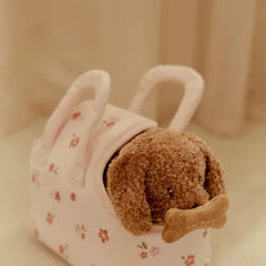 Little Dutch παιχνιδι ρολων LITTLE DUTCH. Υφασμάτινο σκυλάκι Jackie σε καλαθούνα GRS