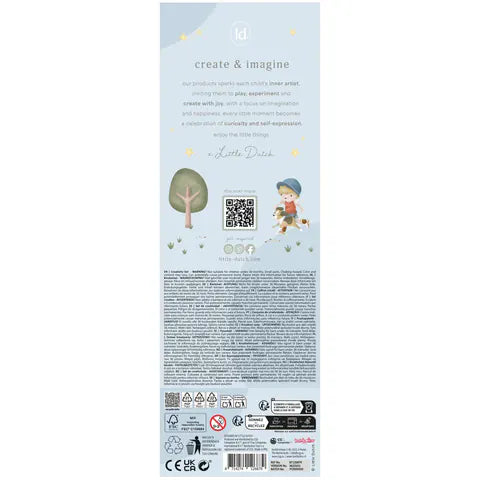 Little Dutch Ζωγραφική - Καλλιτεχνικά - Παζλ LITTLE DUTCH. Μεγάλο σετ ζωγραφικής - κατασκευών σε κουτί Jim
