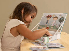 Little Dutch Μαγνητικά Παιχνίδια LITTLE DUTCH. Μαγνητικό παιχνίδι σύνθεσης εικόνων σε κασετίνα Jim & Rosa