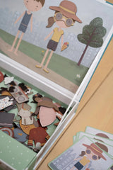 Little Dutch Μαγνητικά Παιχνίδια LITTLE DUTCH. Μαγνητικό παιχνίδι σύνθεσης εικόνων σε κασετίνα Jim & Rosa