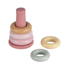 Little Dutch Βρεφικά Παιχνίδια Δραστηριοτήτων LITTLE DUTCH. Πυραμίδα ταξινόμησης με κρίκους (ροζ).