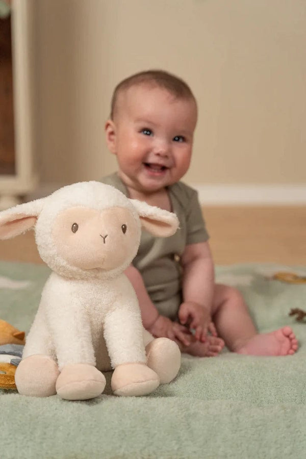 Little Dutch Λούτρινα Little Dutch Υφασμάτινο βρεφικό κουκλάκι αγκαλιάς μεγάλο Little Farm Προβατάκι 25cm - 0+m LD8834