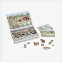 Little Dutch πάζλ Little Dutch Μαγνητικό παιχνίδι σύνθεσης εικόνων σε κασετίνα Little Farm FSC