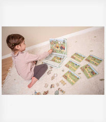 Little Dutch πάζλ Little Dutch Μαγνητικό παιχνίδι σύνθεσης εικόνων σε κασετίνα Little Farm FSC