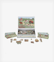 Little Dutch πάζλ Little Dutch Μαγνητικό παιχνίδι σύνθεσης εικόνων σε κασετίνα Little Farm FSC