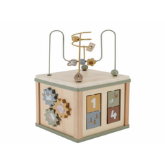 Little Dutch Βρεφικά Παιχνίδια Δραστηριοτήτων Little Dutch Ξύλινος κύβος δραστηριοτήτων με προγραφή Little Farm LD7131