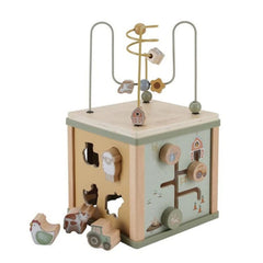 Little Dutch Βρεφικά Παιχνίδια Δραστηριοτήτων Little Dutch Ξύλινος κύβος δραστηριοτήτων με προγραφή Little Farm LD7131