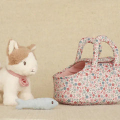 Little Dutch παιχνιδι ρολων LITTLE DUTCH. Υφασμάτινη γατούλα Marley σε καλαθούνα GRS